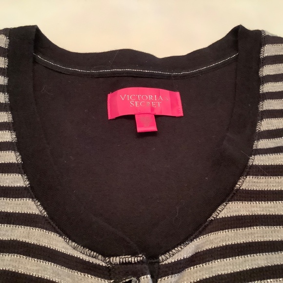 Victoria Secret Black, grey silver knit romper - Picture 6 of 6